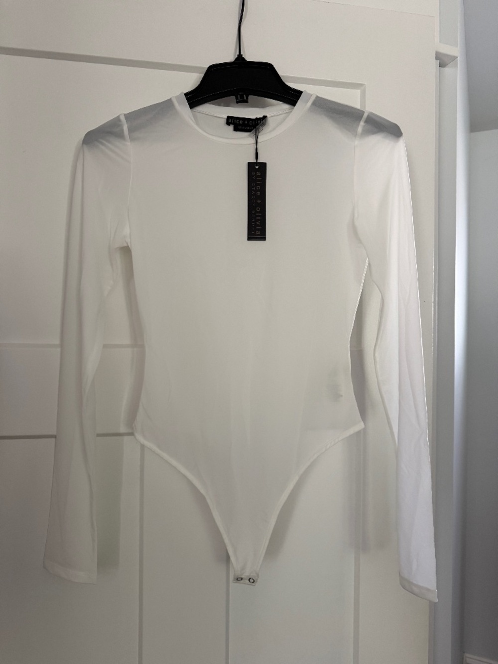 Alice + Olivia, White Body Suit, Medium, NWT